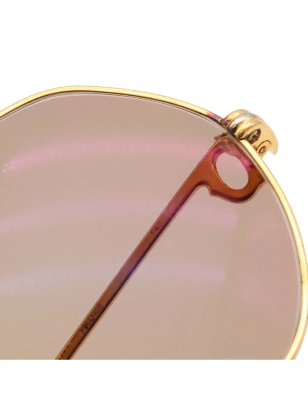 Cartier Trinity Sunglasses Eyewear Teardrop Two Bridge Double Light Brown Lens